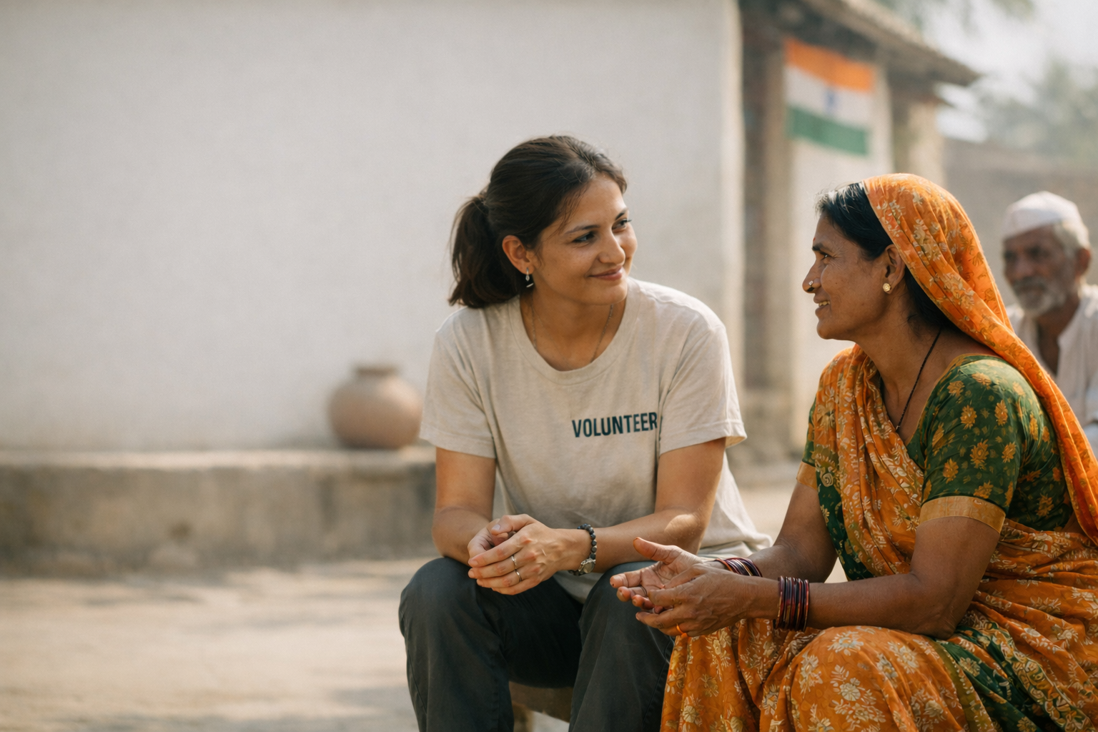 We are here to Hero Background